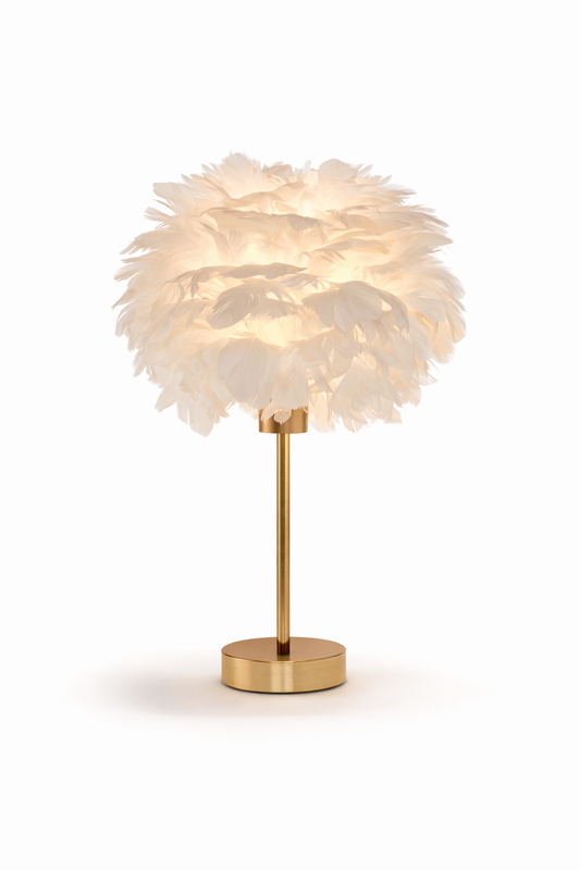 Fjærlampe - Skandinavisk Designlampe | Oakhaven Studio