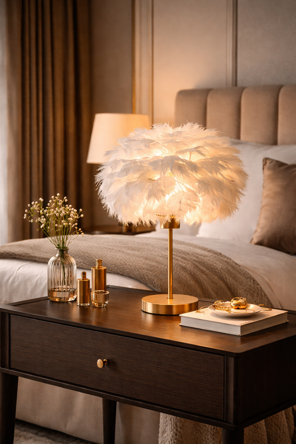 Fjærlampe - Skandinavisk Designlampe | Oakhaven Studio