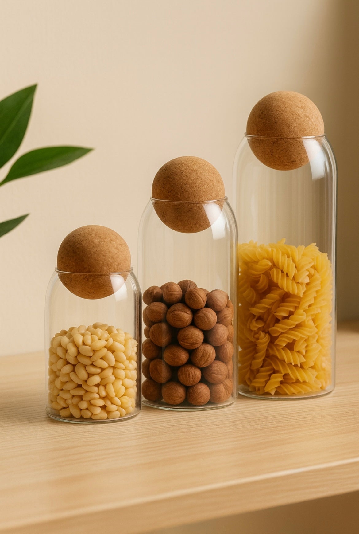 Glasskrukker til matoppbevaring